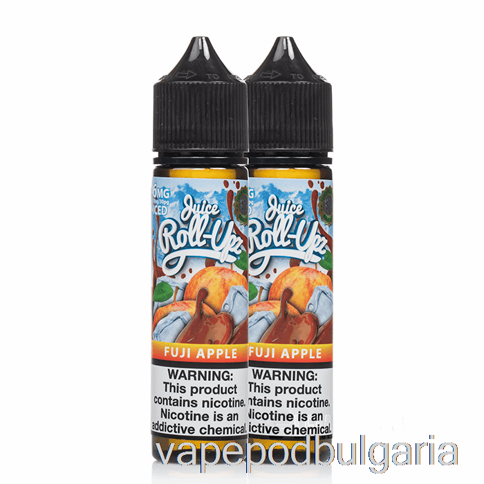 Vape 10000 Дръпки Ice Fuji Apple - Juice Roll Upz - 120ml 0mg